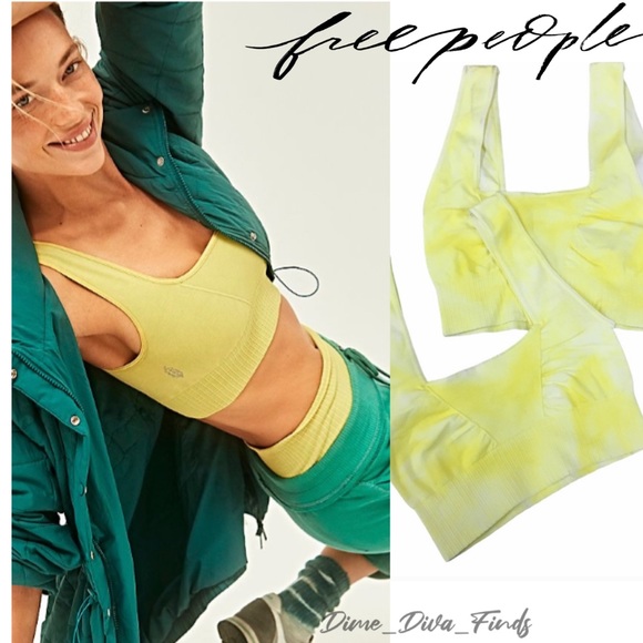 Free People Good Karma Square Neck Sports Bra - Picture 2 of 9